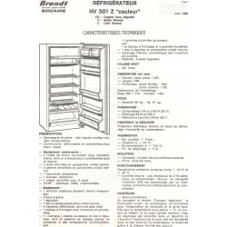 fiche technique HV 301 Z