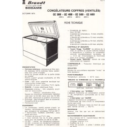fiche technique cc 500 Brandt
