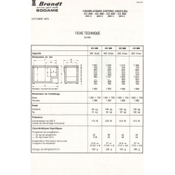 fiche technique cc 600 Brandt