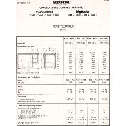fiche technique  T 300 Thomson