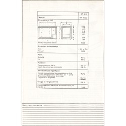 fiche technique T 3101 Thomson