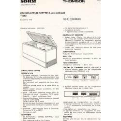 fiche technique T 3101 Thomson