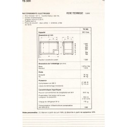 fiche technique Ts 300 Thomson