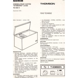 fiche technique TS 400 V Thomson