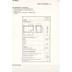 fiche technique TS 400 V Thomson