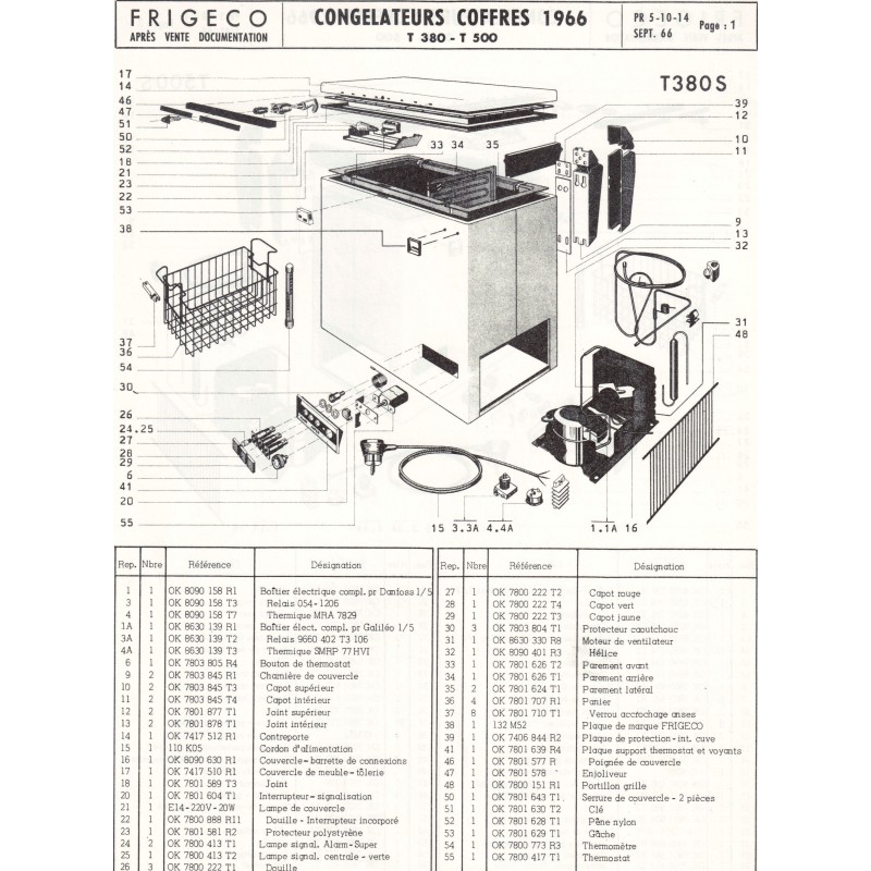 congélateur T 380 S frigeco