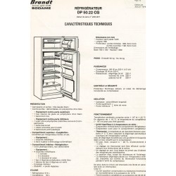 fiche technique dp 5022 cg