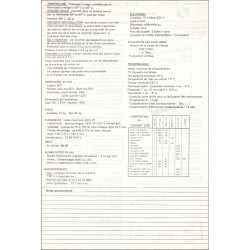 fiche technique dismatic 1292