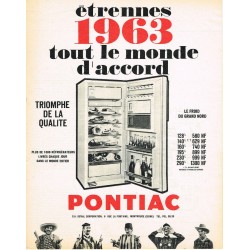 pub réfrigérateur Pontiac 1963
