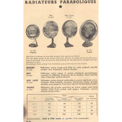 radiateurs parabolique Thermor 1936