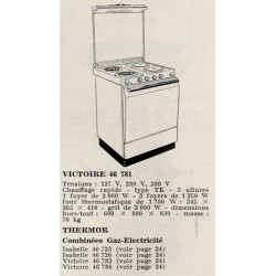 cuisinière victoire Thermor 1961