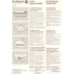 montage des filtres hotte 463