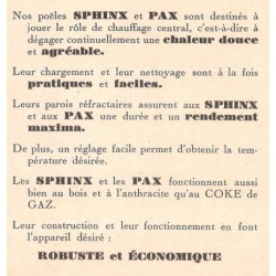 poêles  sphinx