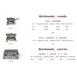 réchauds ronds  1931