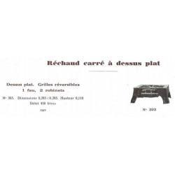 réchaud carré N° 303