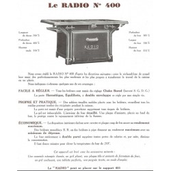 Réchaud Four Radio 1933