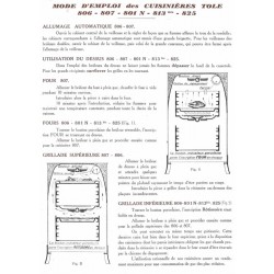 mode emploi cuisinière
