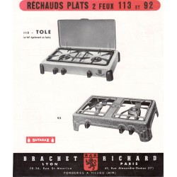 réchauds plats Brachet Richard