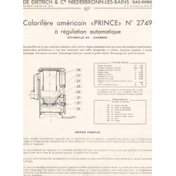 fiche technique 2749 prince