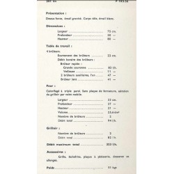 Cuisinière N°201 bis Brachet Richard
