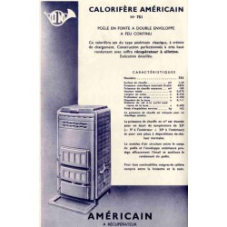 Calorifère américain N°751