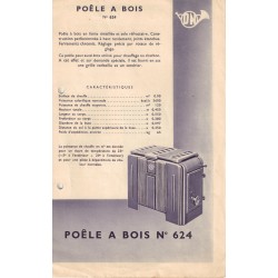 Poêle à bois bûcheron N° 624