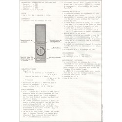 fiche technique TM 321 E Thomson