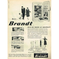 pub réfrigérateur Brandt 1958