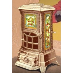 poêle parisien N°11 céramique Houx