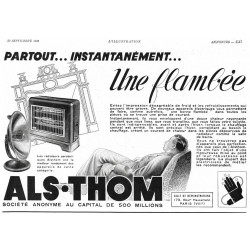 pub radiateur Als-thom 1933