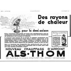pub radiateur Als-thom 1932