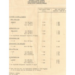 tarif LL Conord 1966