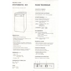 descriptif statomatic 401 Brandt