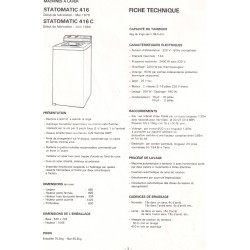 descriptif statomatic 416 Brandt