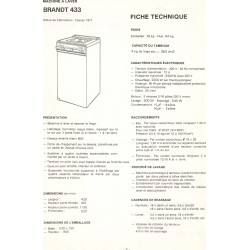 descriptif statomatic 433 Brandt
