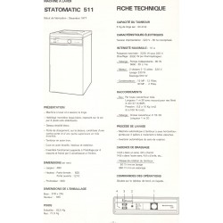 descriptif statomatic 511 Brandt