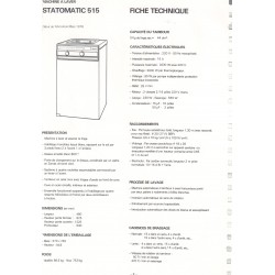 descriptif statomatic 515 Brandt