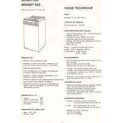 descriptif statomatic 533 Brandt