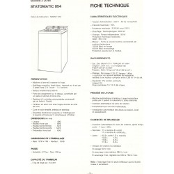 descriptif statomatic 854 Brandt