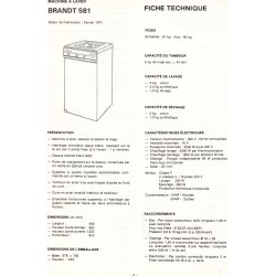 descriptif statomatic 581 Brandt