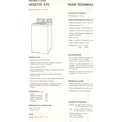 fiche technique 570 Vedette