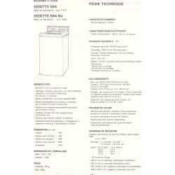 fiche technique 584 Vedette