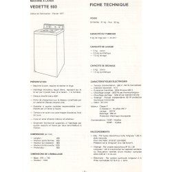 fiche technique 593 Vedette