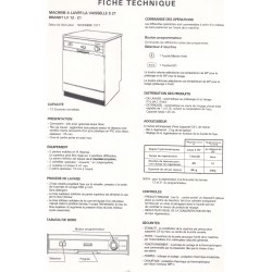 fiche technique LV 1221