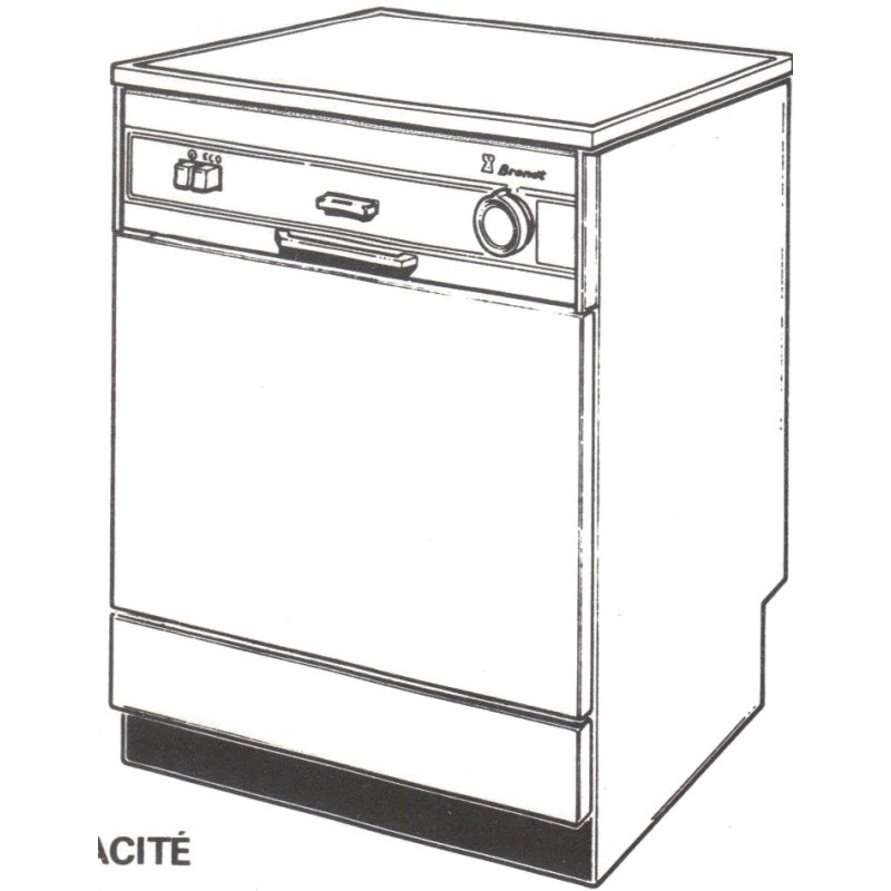 lave vaisselle 1221 SX Brandt