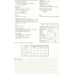 fiche technique bis confort 101