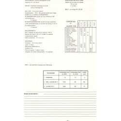 fiche technique bis confort 104 B