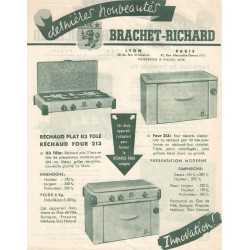 pub réchaud four 1950