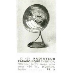 radiateur parabolique Thermor 1939