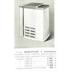 Radiateur à accumulation Alsthom